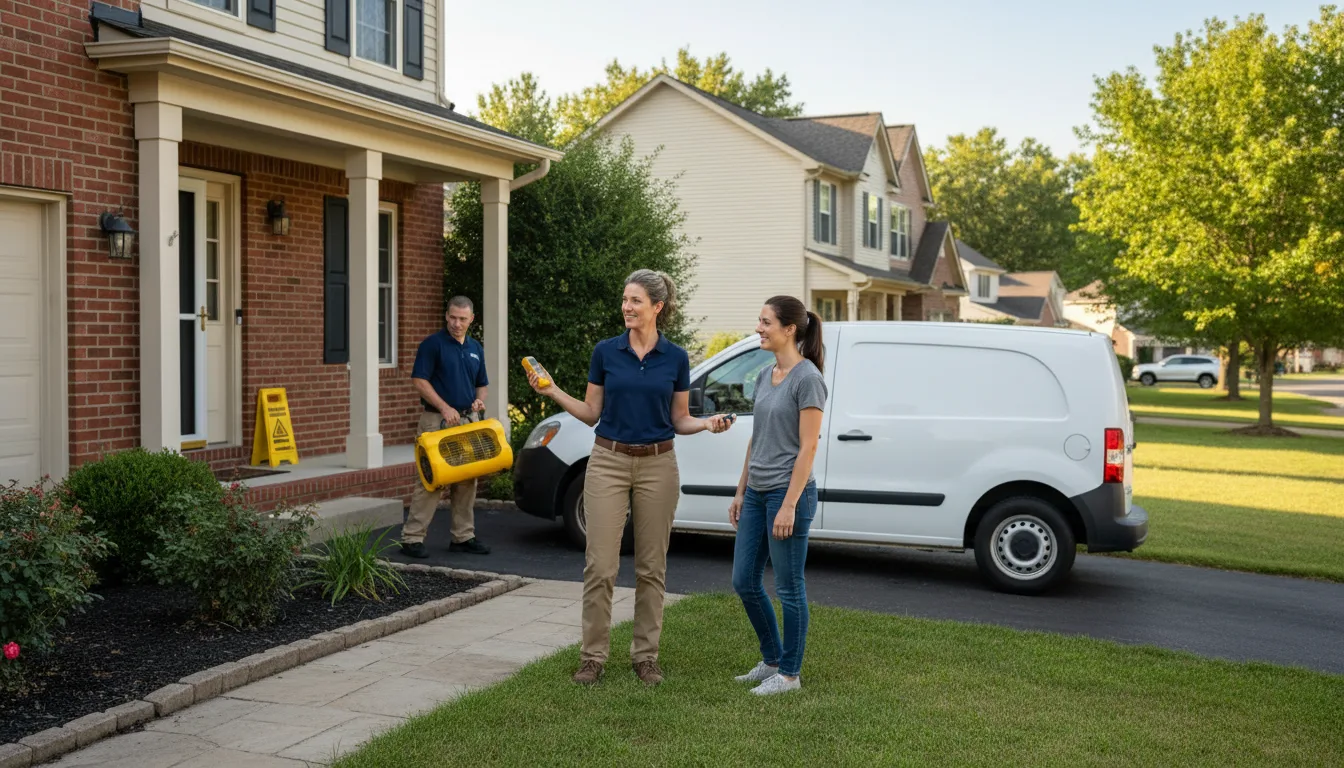 Residential water damage restoration in Black Canyon City, AZ